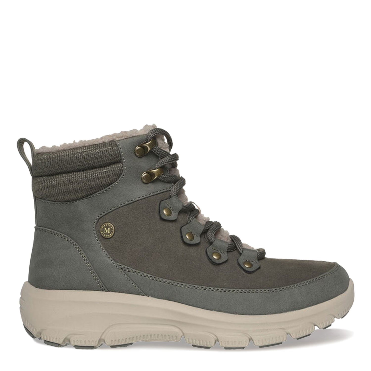 Peltz Shoes  Women's Skechers Martha Stewart Easy Going Winter Road Boot OLIVE 158832-OLV