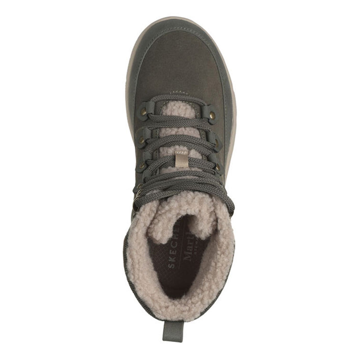 Peltz Shoes  Women's Skechers Martha Stewart Easy Going Winter Road Boot OLIVE 158832-OLV
