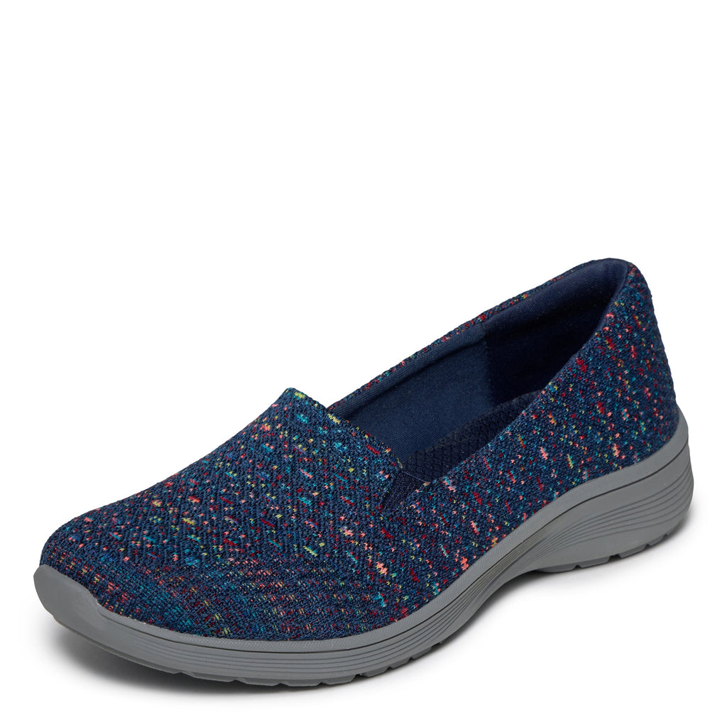 Women's Skechers Relaxed Fit: New Cool - Sweet Horizons Slip-On Sneaker NAVY MULTI 159560-NVMT