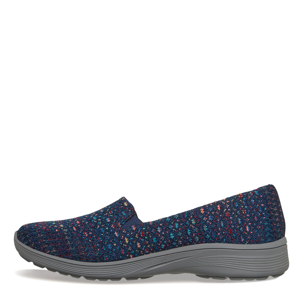 Women's Skechers Relaxed Fit: New Cool - Sweet Horizons Slip-On Sneaker NAVY MULTI 159560-NVMT