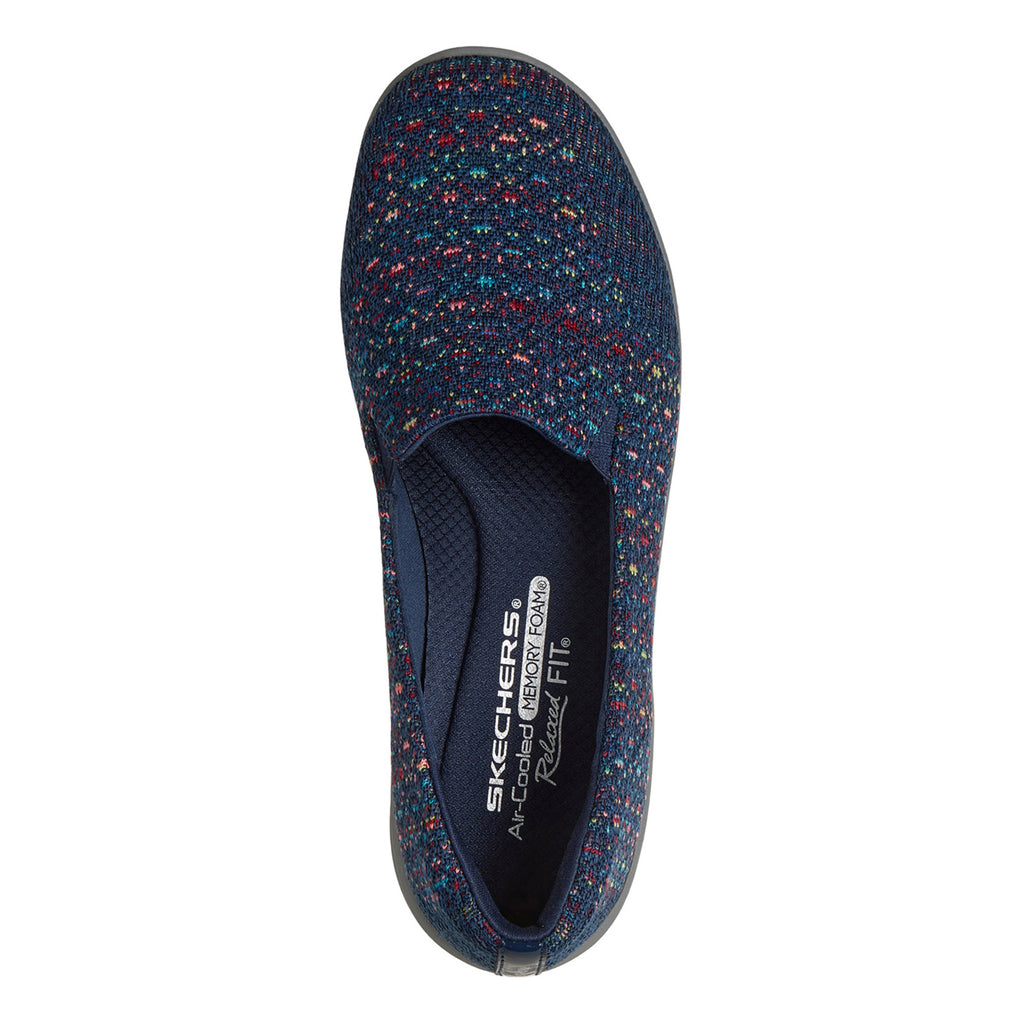 Women's Skechers Relaxed Fit: New Cool - Sweet Horizons Slip-On Sneaker NAVY MULTI 159560-NVMT