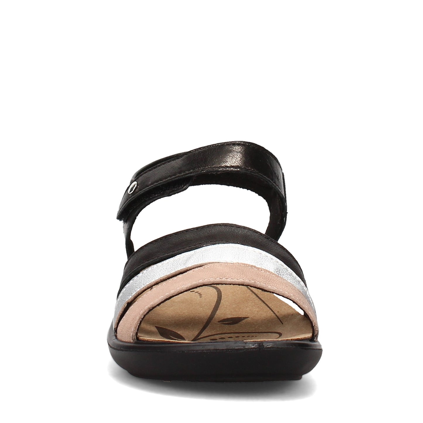 Peltz Shoes  Women's Romika Ibiza 111 Sandal BLACK / NATURAL MIX 16111-210102