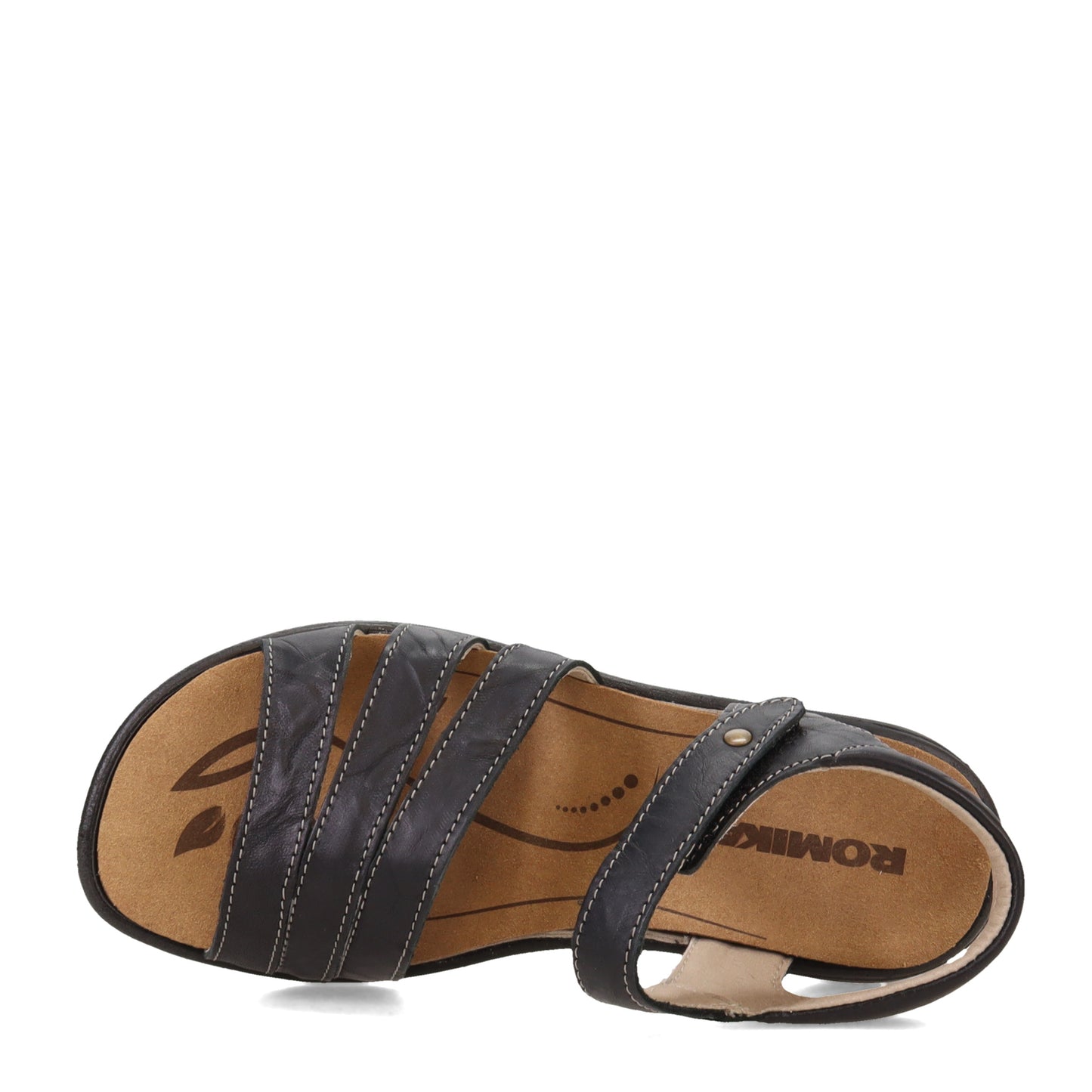 Peltz Shoes  Women's Romika Ibiza 111 Sandal BLACK CAPRI 16111-40100