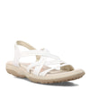Peltz Shoes  Women's Skechers Reggae Slim - Simply Stretch Sandal White 163023-WHT