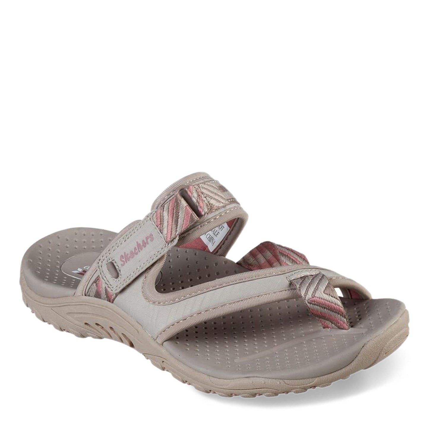 Peltz Shoes  Women's Skechers Reggae - Vibrancy Sandal TAUPE 163100-TPE