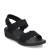 Peltz Shoes  Women's Skechers Arya - On The Rise Sandal Black/Black 163165-BBK