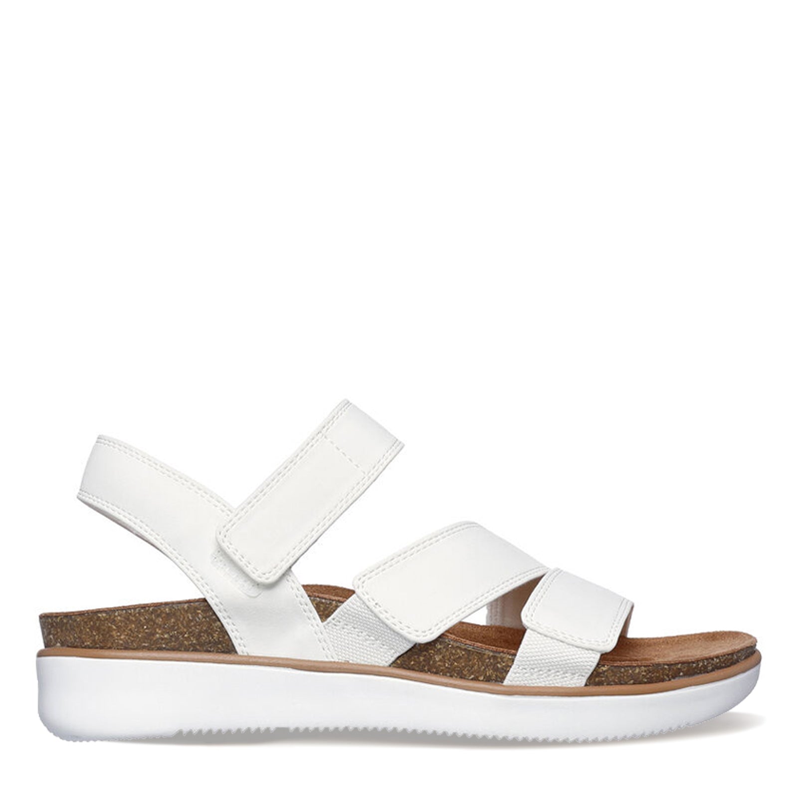 white skecher sandals