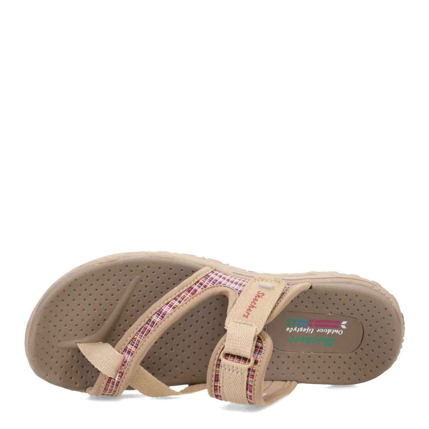 Peltz Shoes  Women's Skechers Reggae - All Natural Sandal TAUPE 163342-TPMT