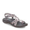 Peltz Shoes  Women's Skechers Reggae Strappy Sling Sandal GRAY 163399-GRY