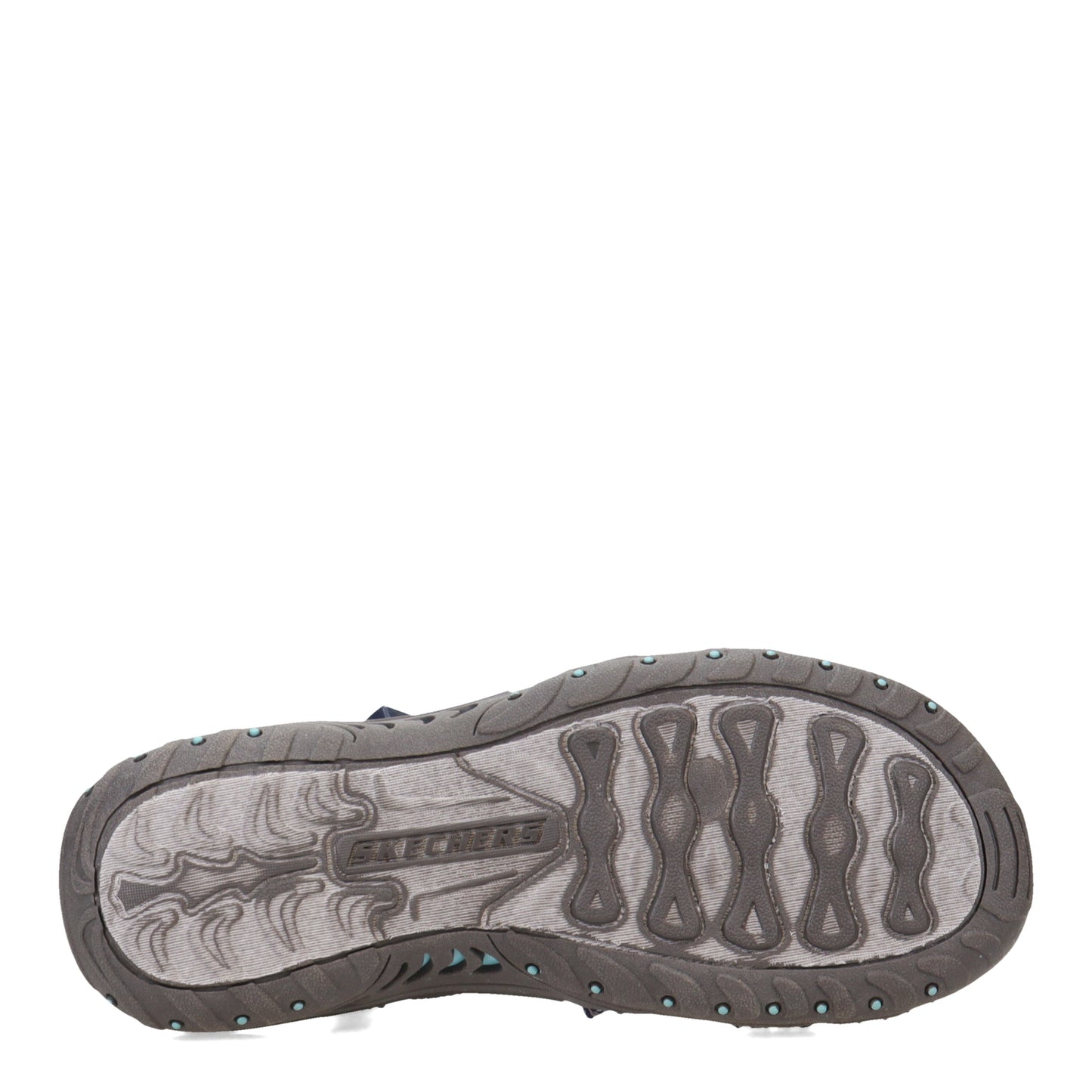 Peltz Shoes  Women's Skechers Reggae Strappy Sling Sandal NAVY 163399-NVY