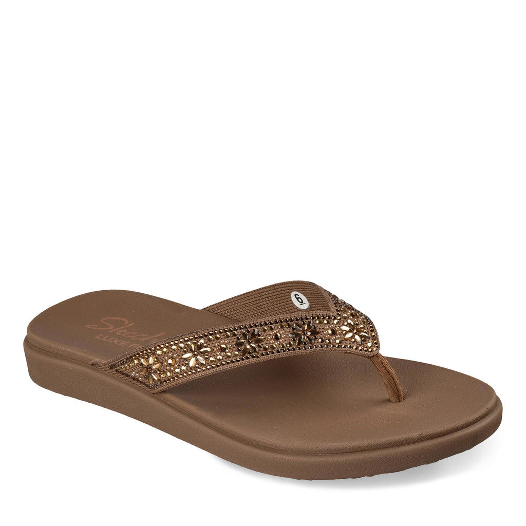 Women's Skechers Meditation Luxe - Sunny Glow Sandal MOCHA 163662-MOC