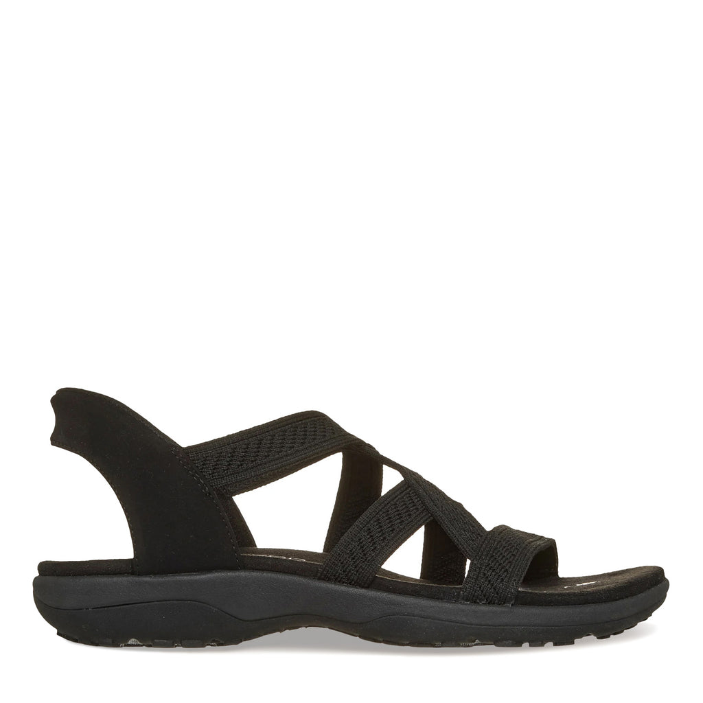 Women's Skechers Slip-ins: Reggae Slim Sandal BLACK 164038-BBK
