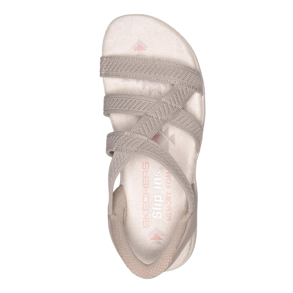 Women's Skechers Slip-ins: Reggae Slim Sandal TAUPE 164038-TPE