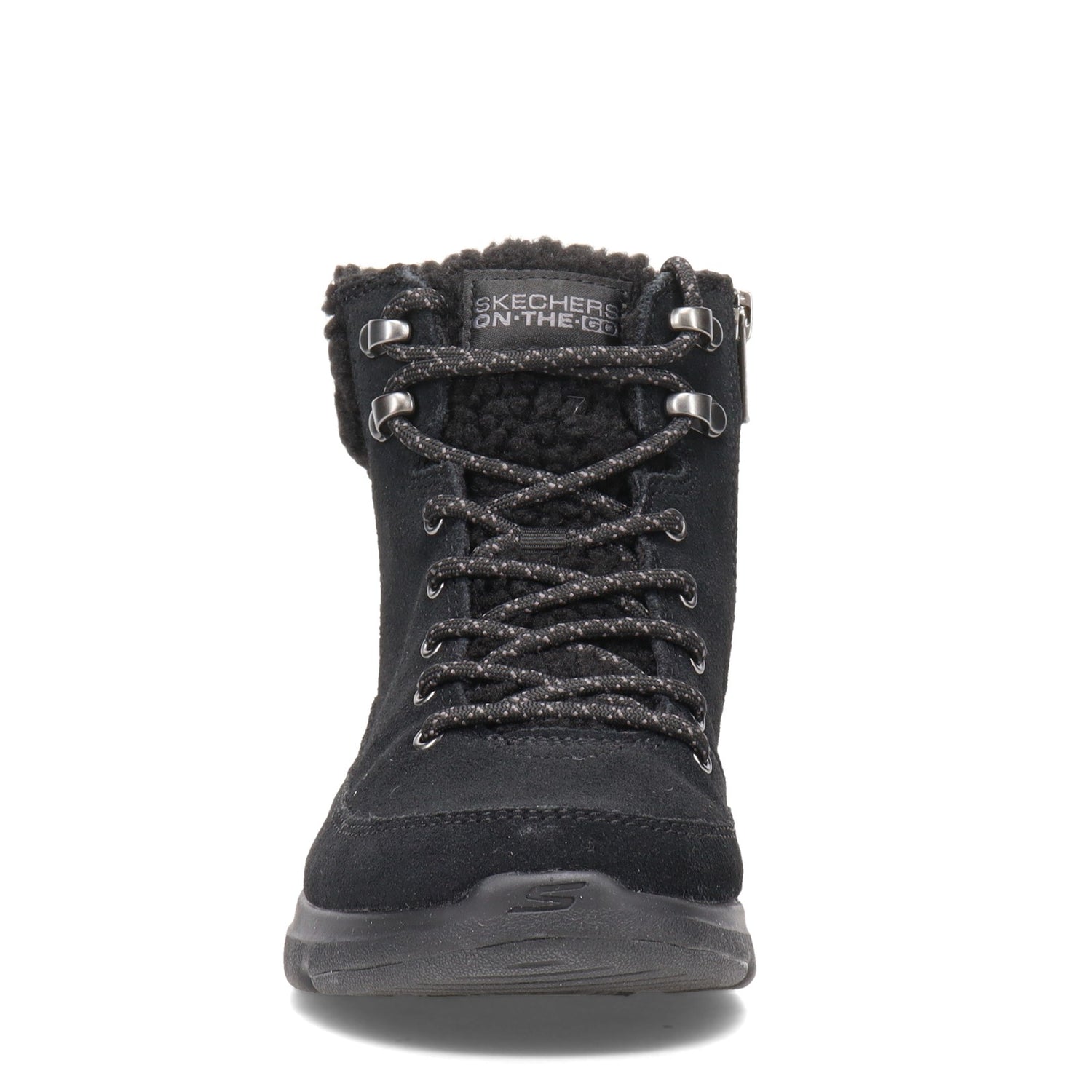 Peltz Shoes  Women's Skechers On the GO Glacial Woodlands Boot BLACK 16677-BBK