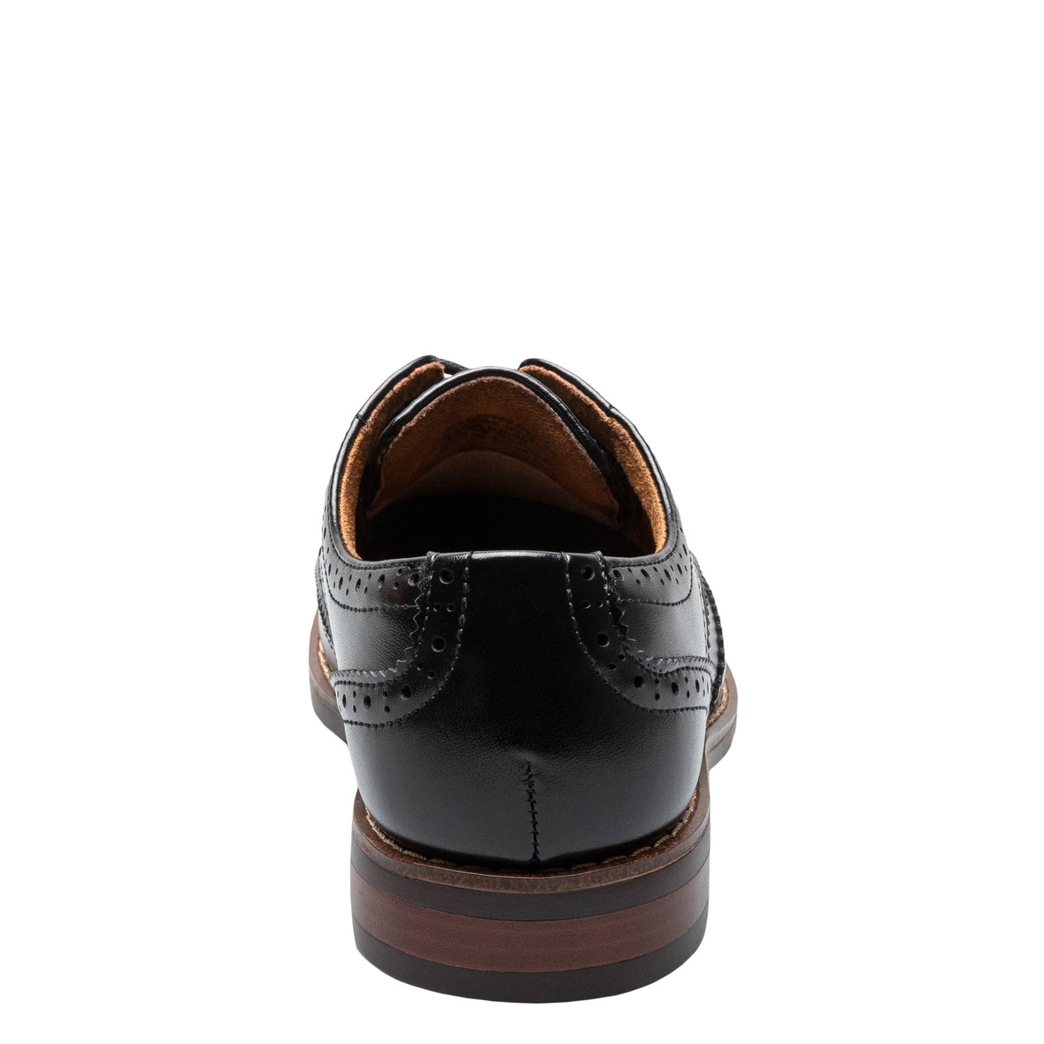 Peltz Shoes  Boy's Florsheim Rucci JR Wingtip Oxford – Little Kid & Big Kid Black 16686-001