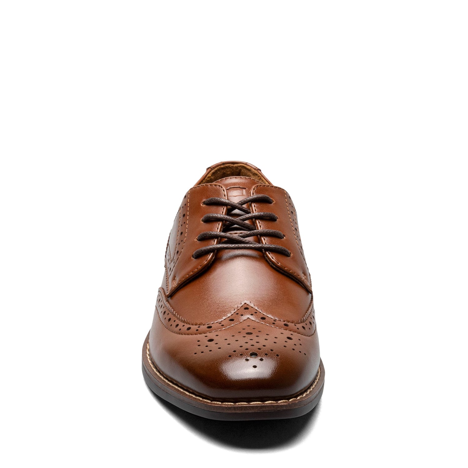 Peltz Shoes  Boy's Florsheim Rucci JR Wingtip Oxford – Little Kid & Big Kid Cognac 16686-221
