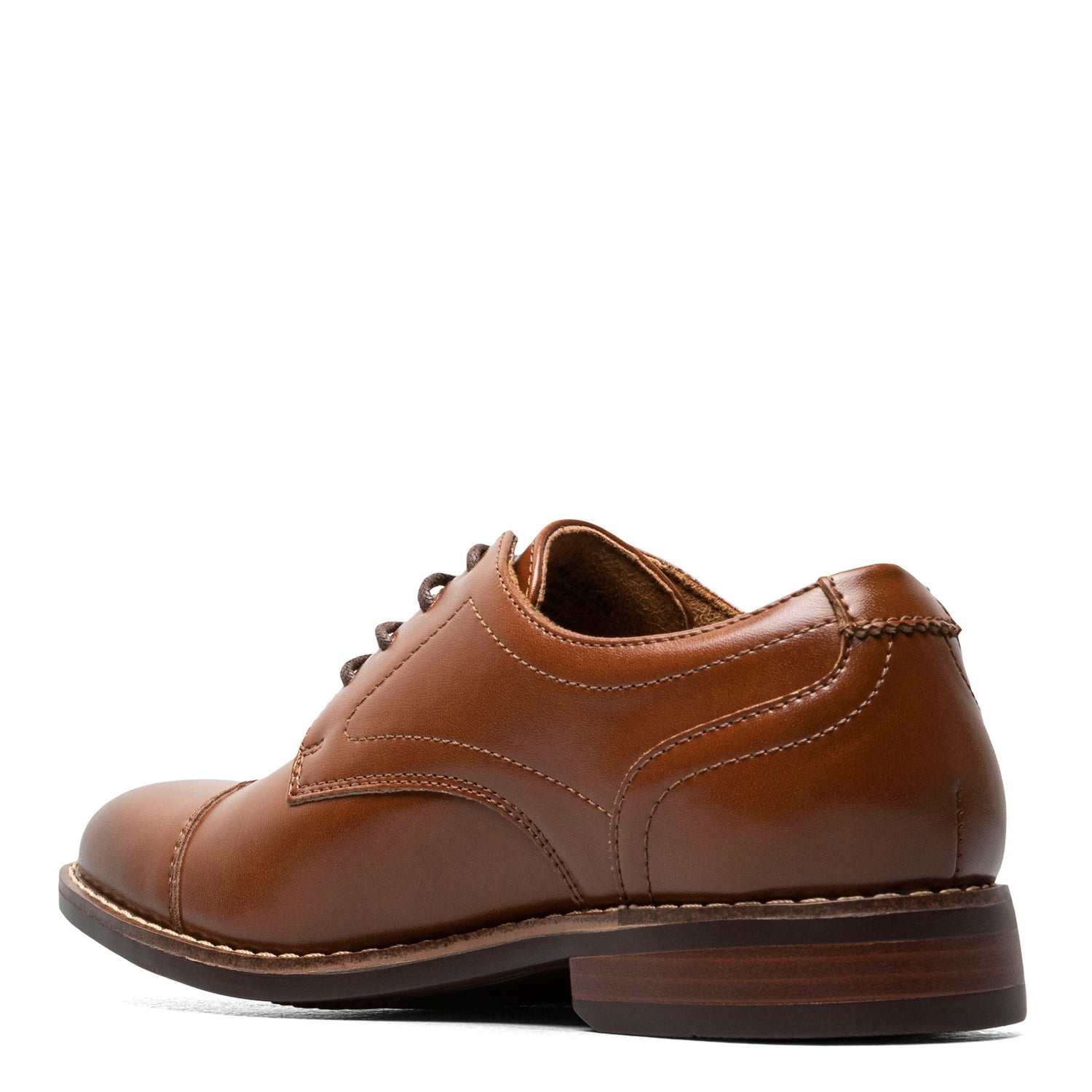 Peltz Shoes  Boy's Florsheim Rucci JR Cap Toe Oxford – Little Kid & Big Kid Cognac 16687-221