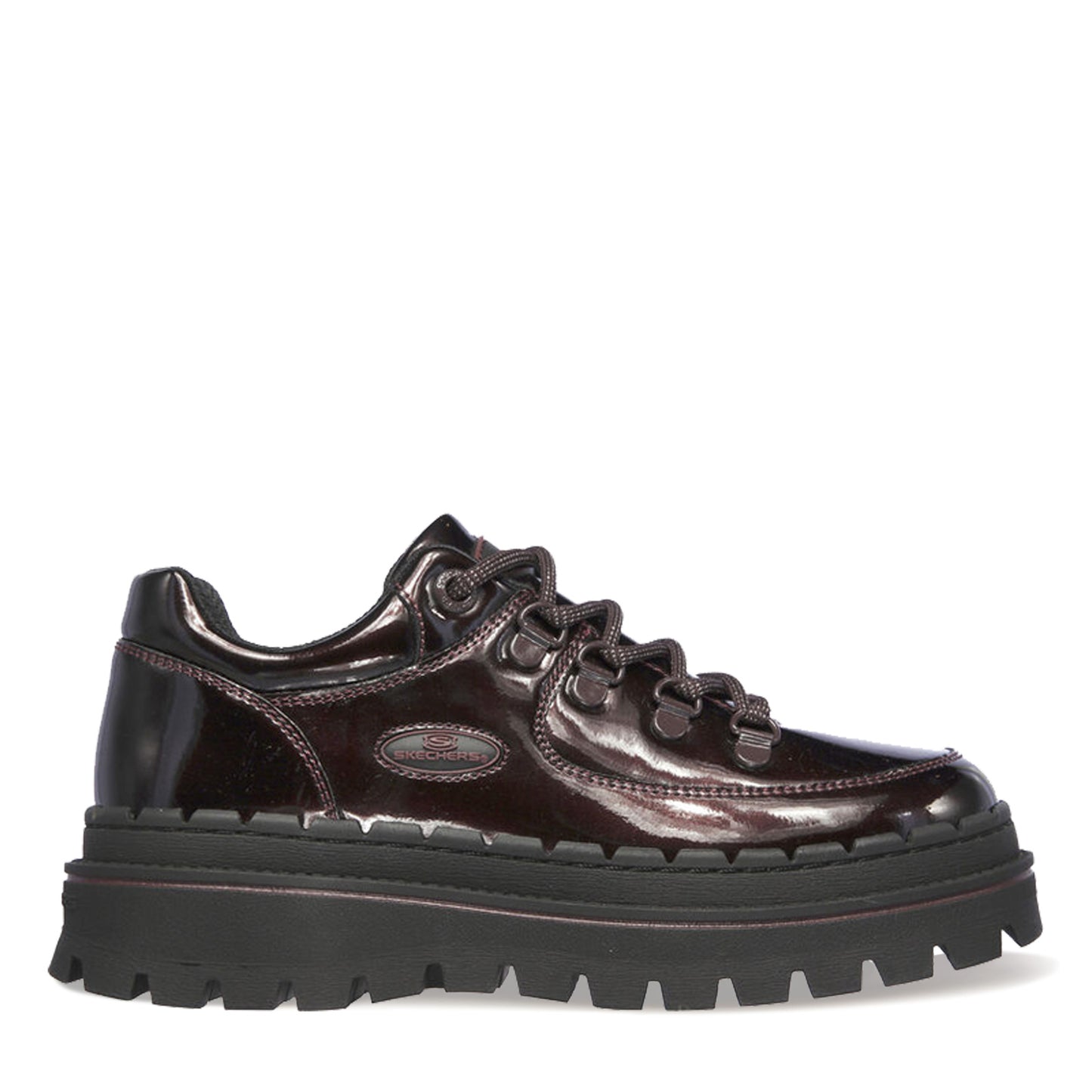 Peltz Shoes  Women's Skechers Jammers - Cool Block Lace-Up BURGUNDY 167073-BURG