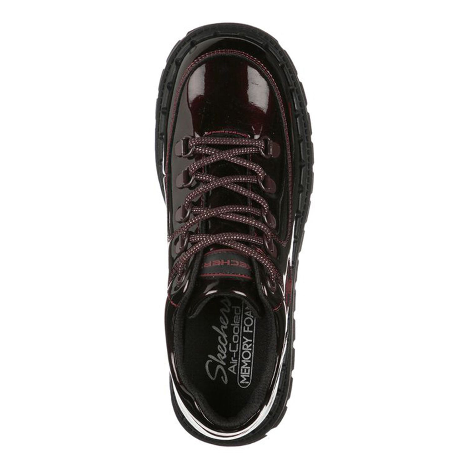 Peltz Shoes  Women's Skechers Jammers - Cool Block Lace-Up BURGUNDY 167073-BURG