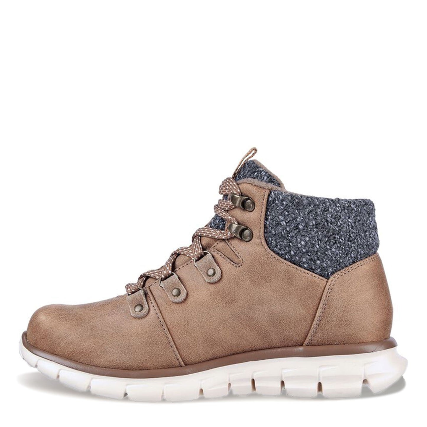Peltz Shoes  Women's Skechers Synergy - Cold Daze Boot Taupe 167200-TPE