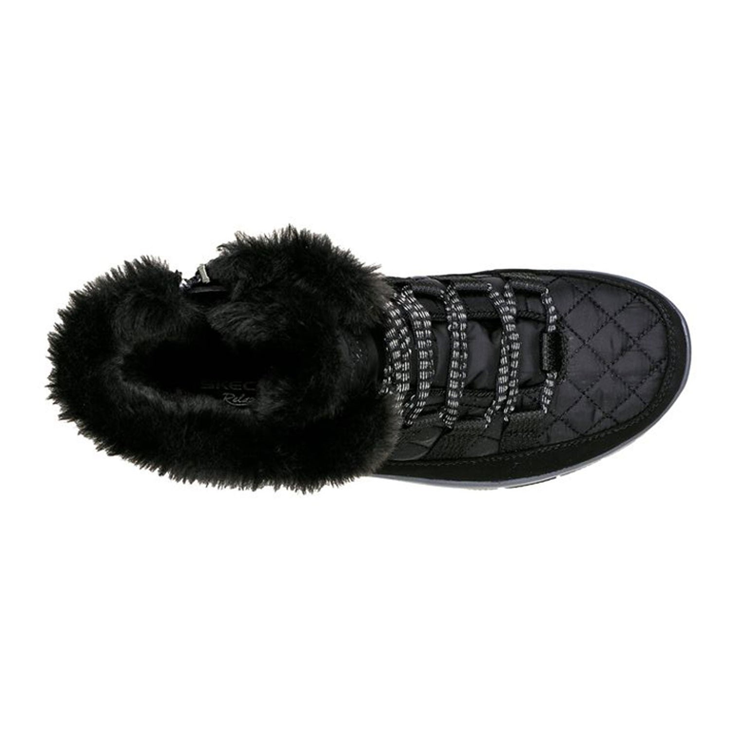 Peltz Shoes  Women's Skechers Relaxed Fit: Easy Going - Moro Street Boot Black 167204-BLK