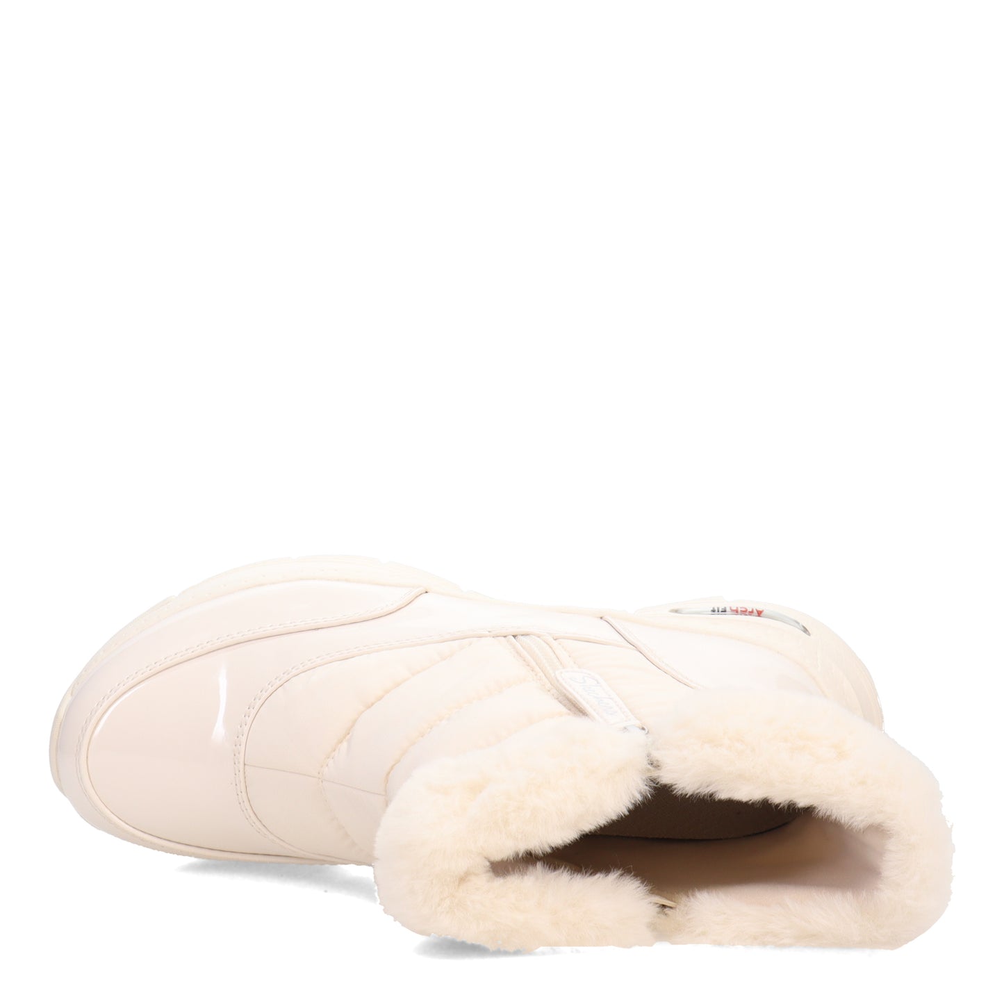 Peltz Shoes  Women's Skechers Arch Fit - Cool Puff Boot Winter White 167252-WWHT