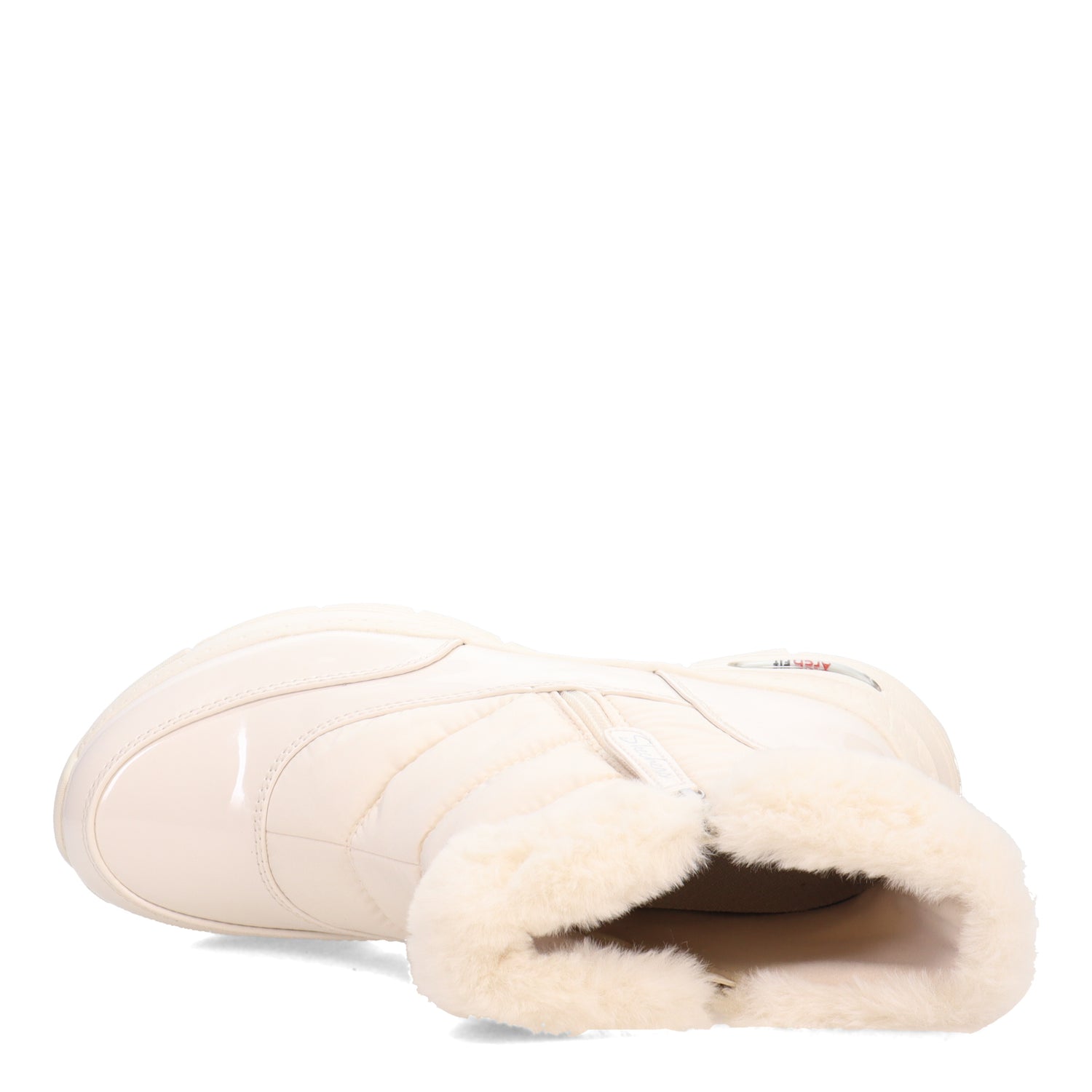 Peltz Shoes  Women's Skechers Arch Fit - Cool Puff Boot Winter White 167252-WWHT