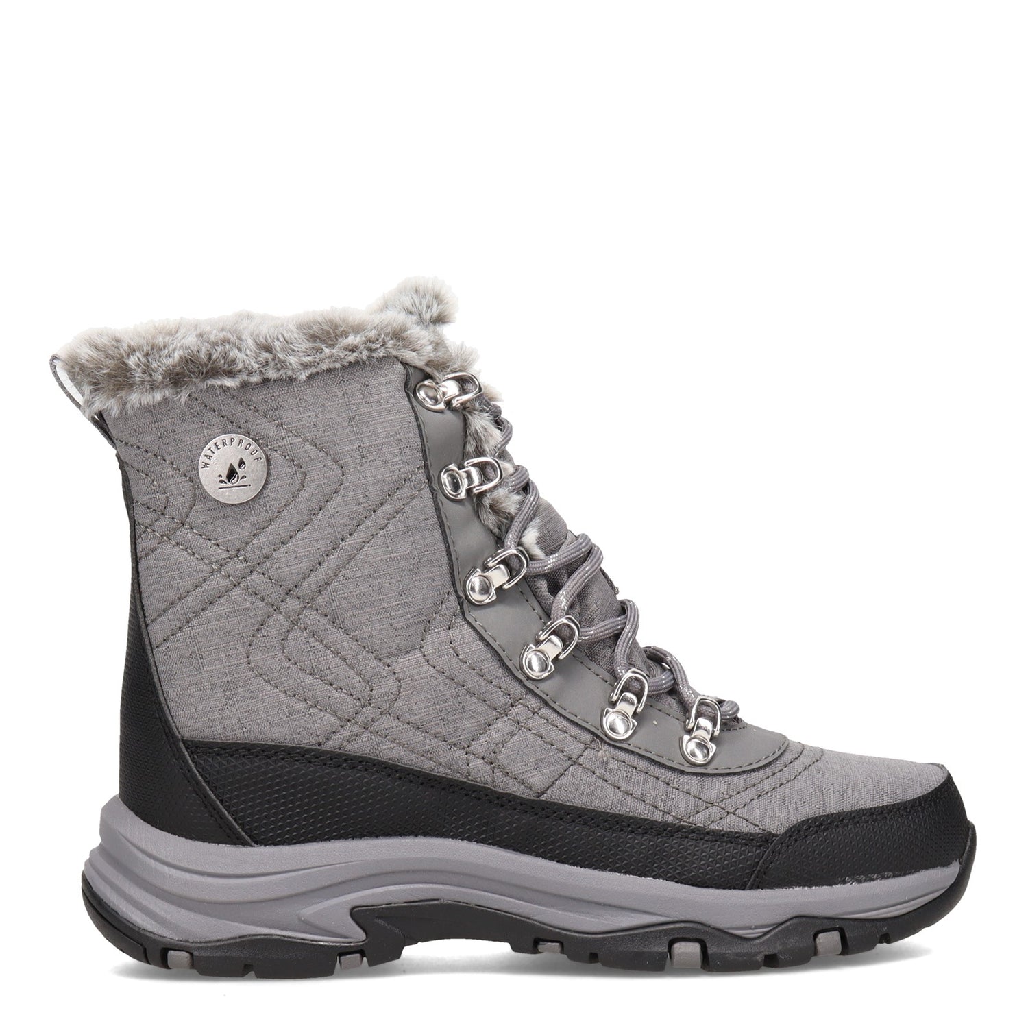 Peltz Shoes  Women's Skechers Trego - Cold Blues Boot Charcoal 167283-CCL