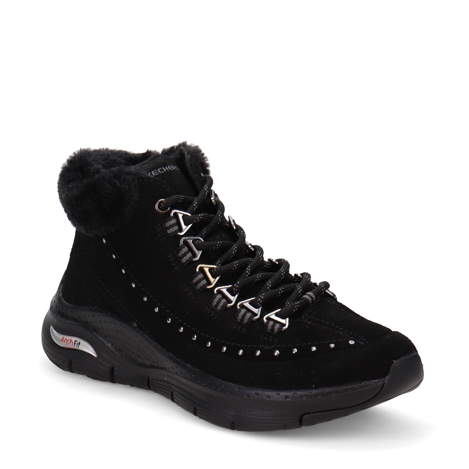 Peltz Shoes  Women's Skechers Arch Fit - Goodnight Boot Black 167325-BBK