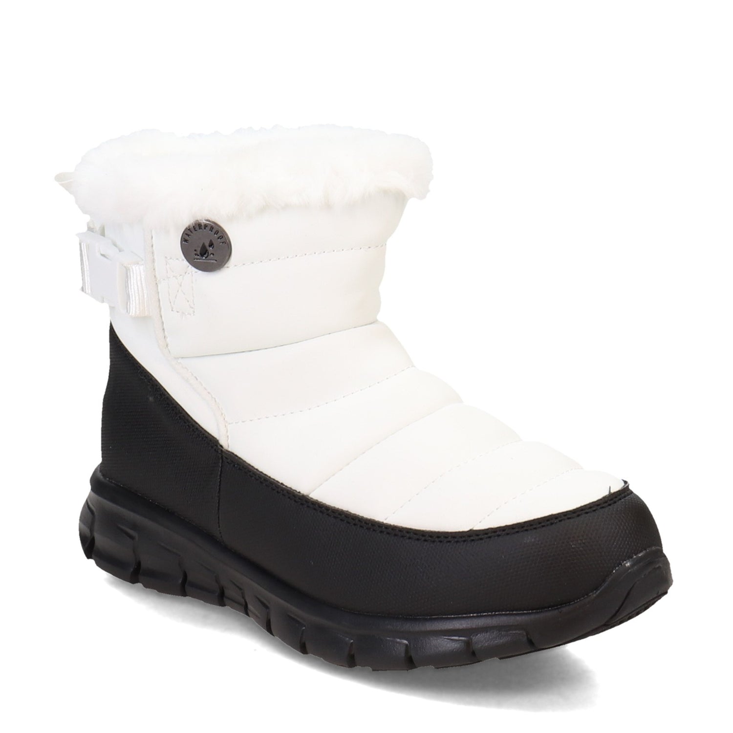 Peltz Shoes  Women's Skechers Synergy - Nocturne Boot White 167423-WBK