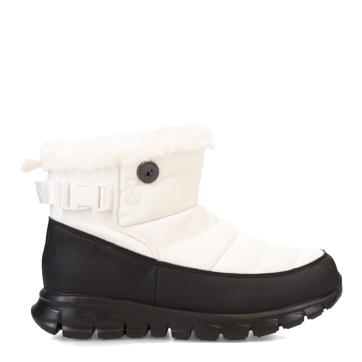 Peltz Shoes  Women's Skechers Synergy - Nocturne Boot White 167423-WBK