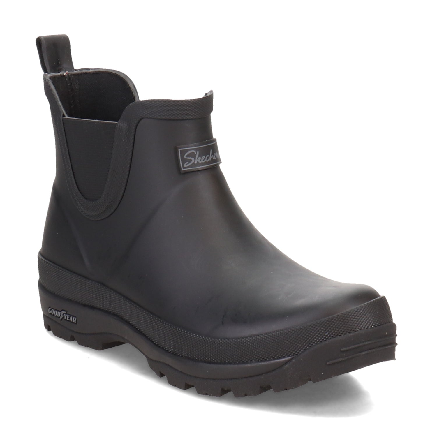 Peltz Shoes  Women's Skechers Rugged Rain Boot Black 167590-BBK