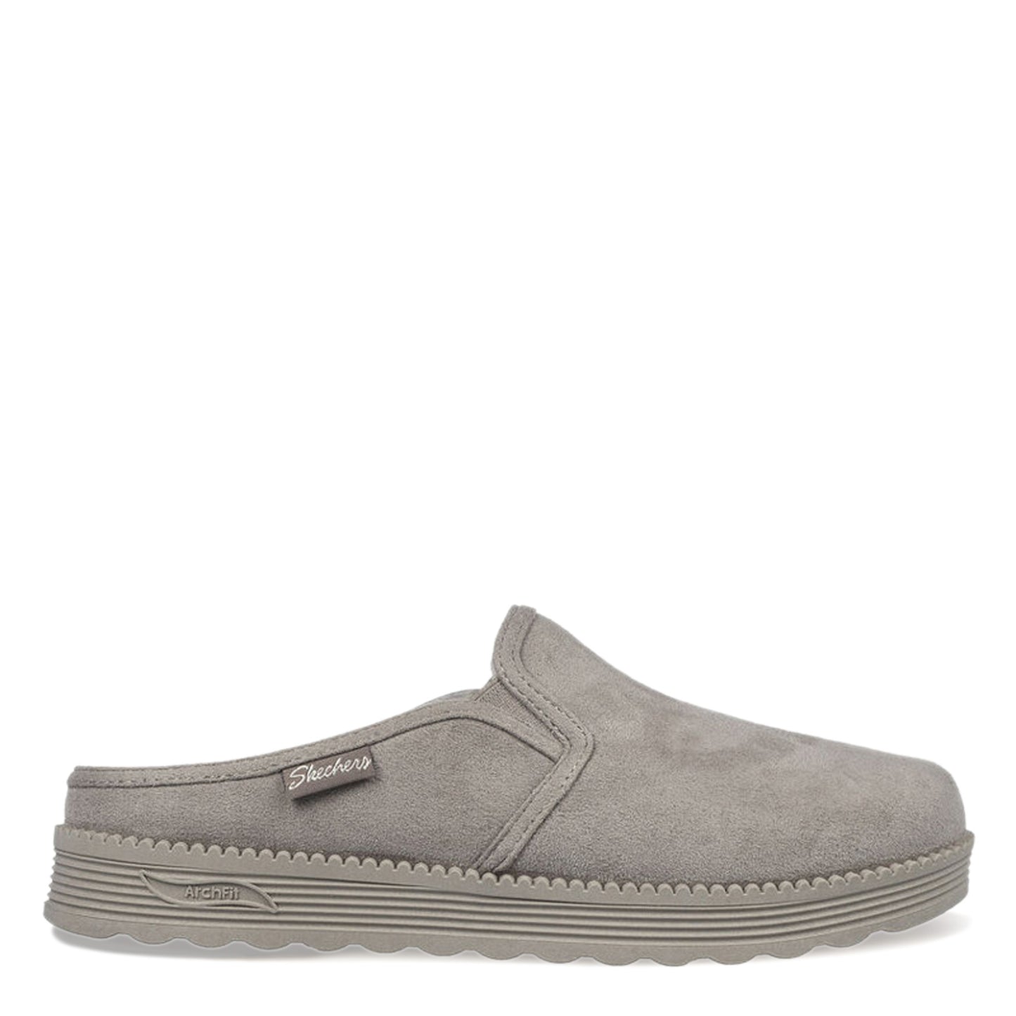 Peltz Shoes  Women's Skechers Arch Fit Dream - Path Pursuer Slipper Taupe 167613-TPE
