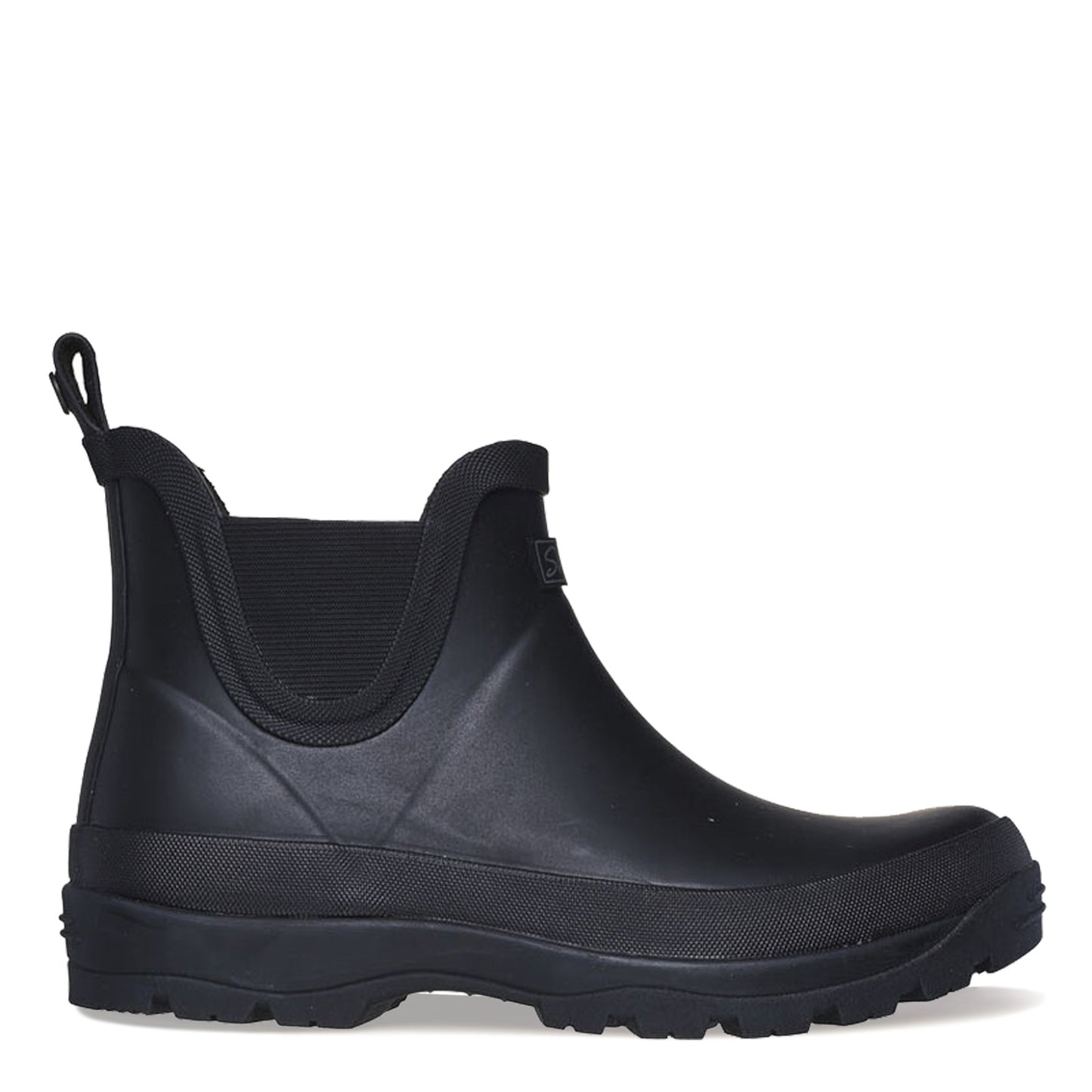 Peltz Shoes  Women's Skechers Martha Stewart Rugged Rain Boot BLACK 167812-BBK