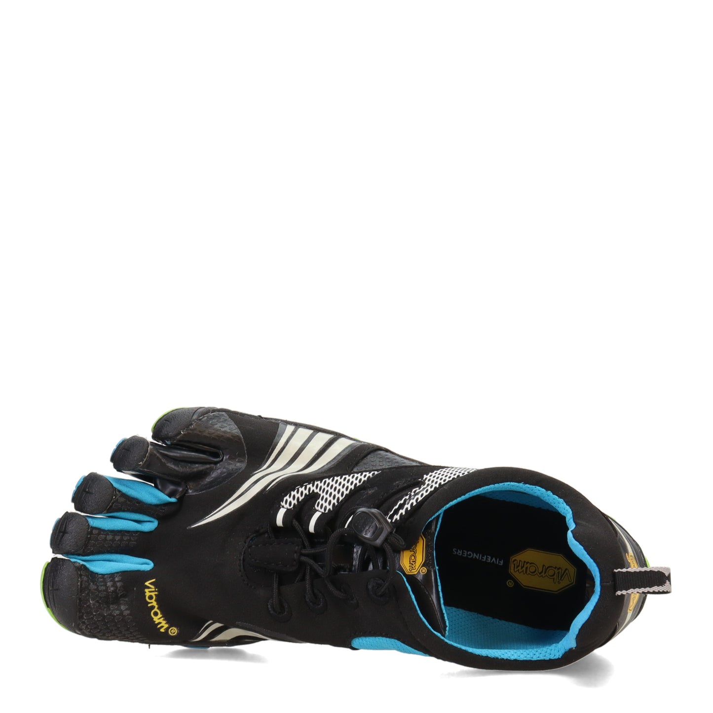 Peltz Shoes  Men's Vibram Five Fingers KMD Sport LS Running Shoe Black/Blue/Green 16M3701