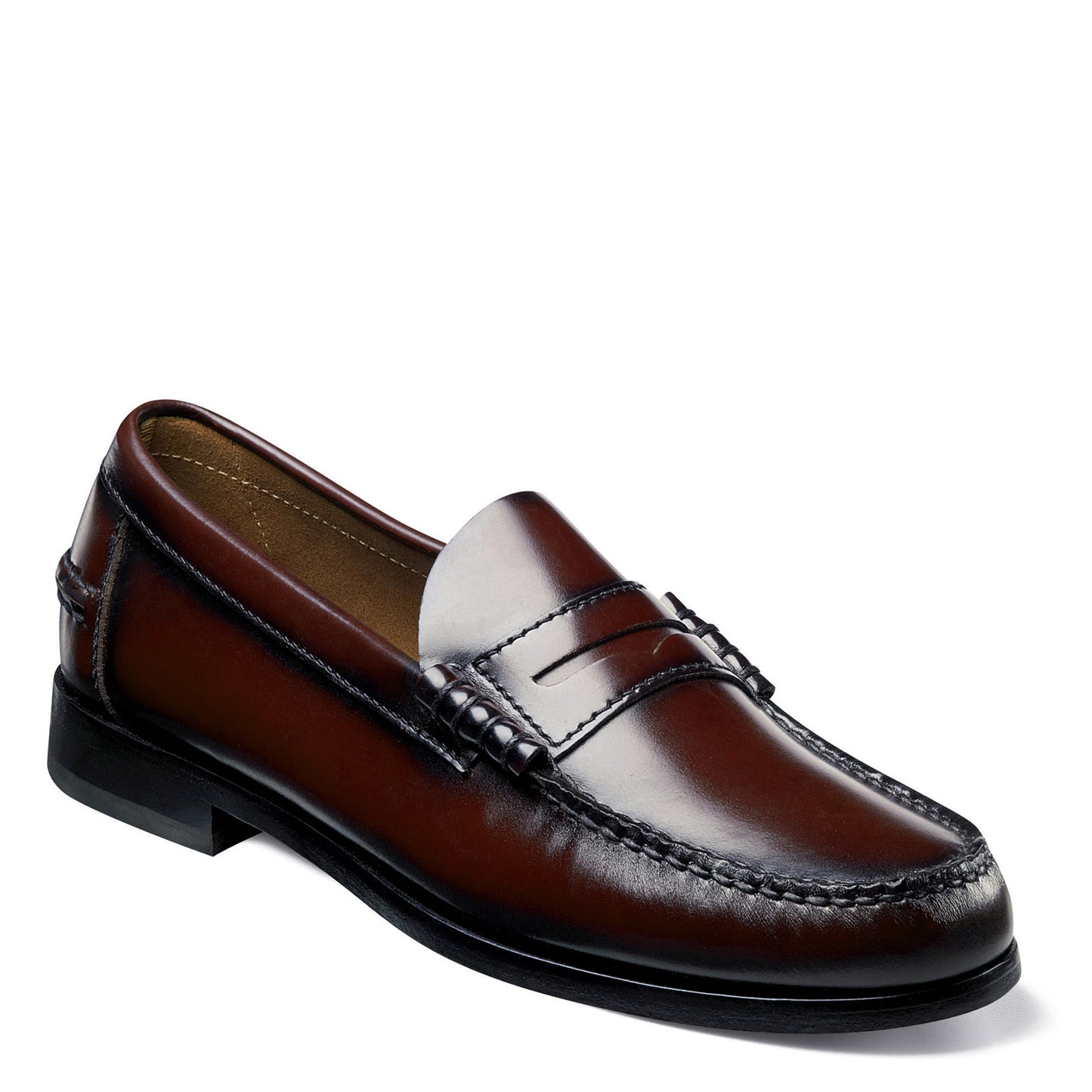 Peltz Shoes  Men's Florsheim Berkeley Penny Loafer BURGUNDY 17058-05