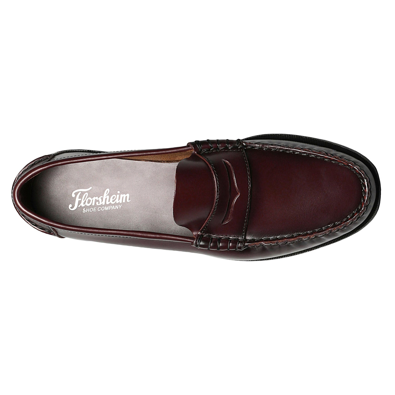 Peltz Shoes  Men's Florsheim Berkeley Penny Loafer BURGUNDY 17058-05