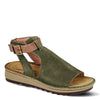 Peltz Shoes  Women's Naot Verbena Low Heel Sandals OLIVE 17115-SBN