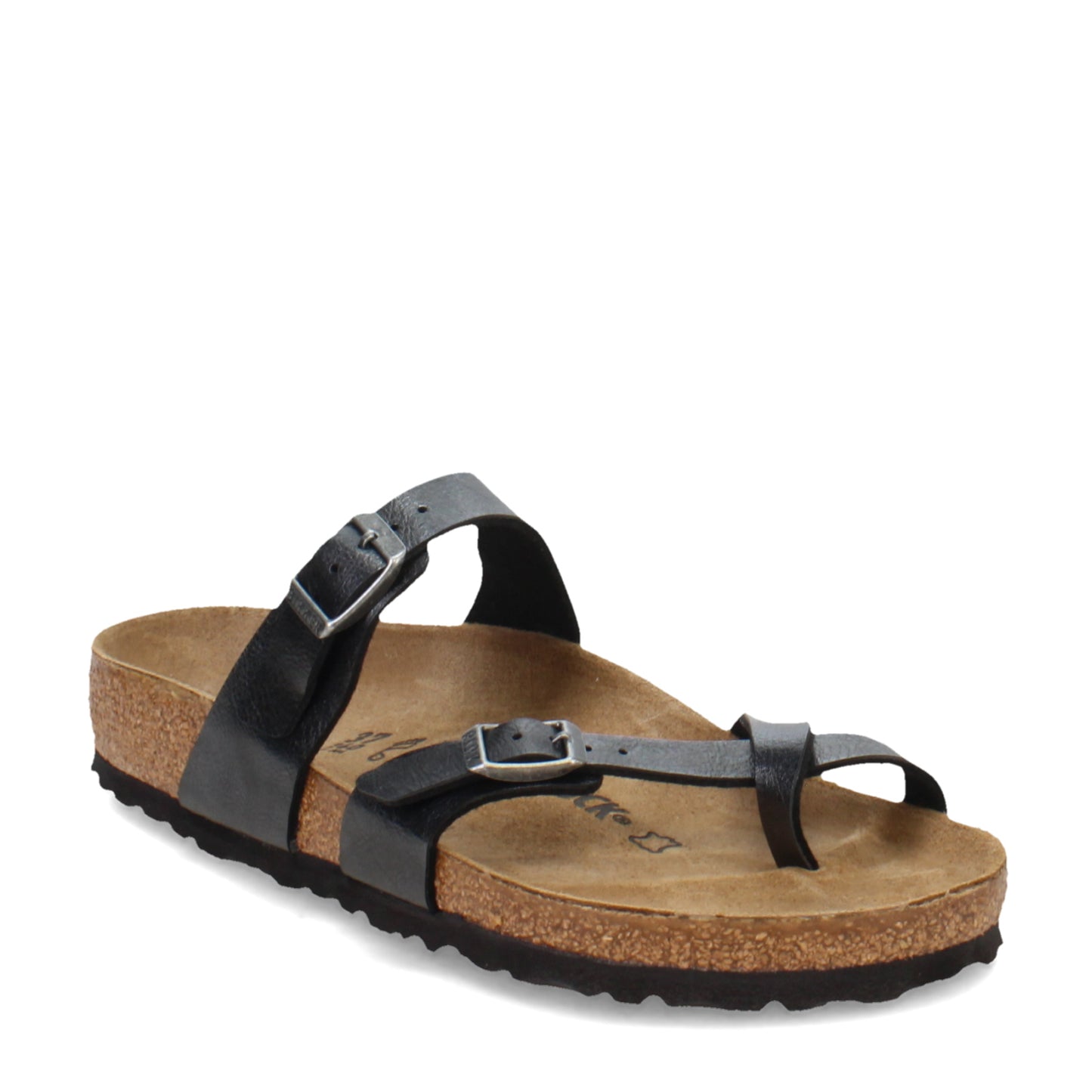 Peltz Shoes  Women's Birkenstock Mayari Thong Sandal - Regular Width LICORICE 17139 1 R
