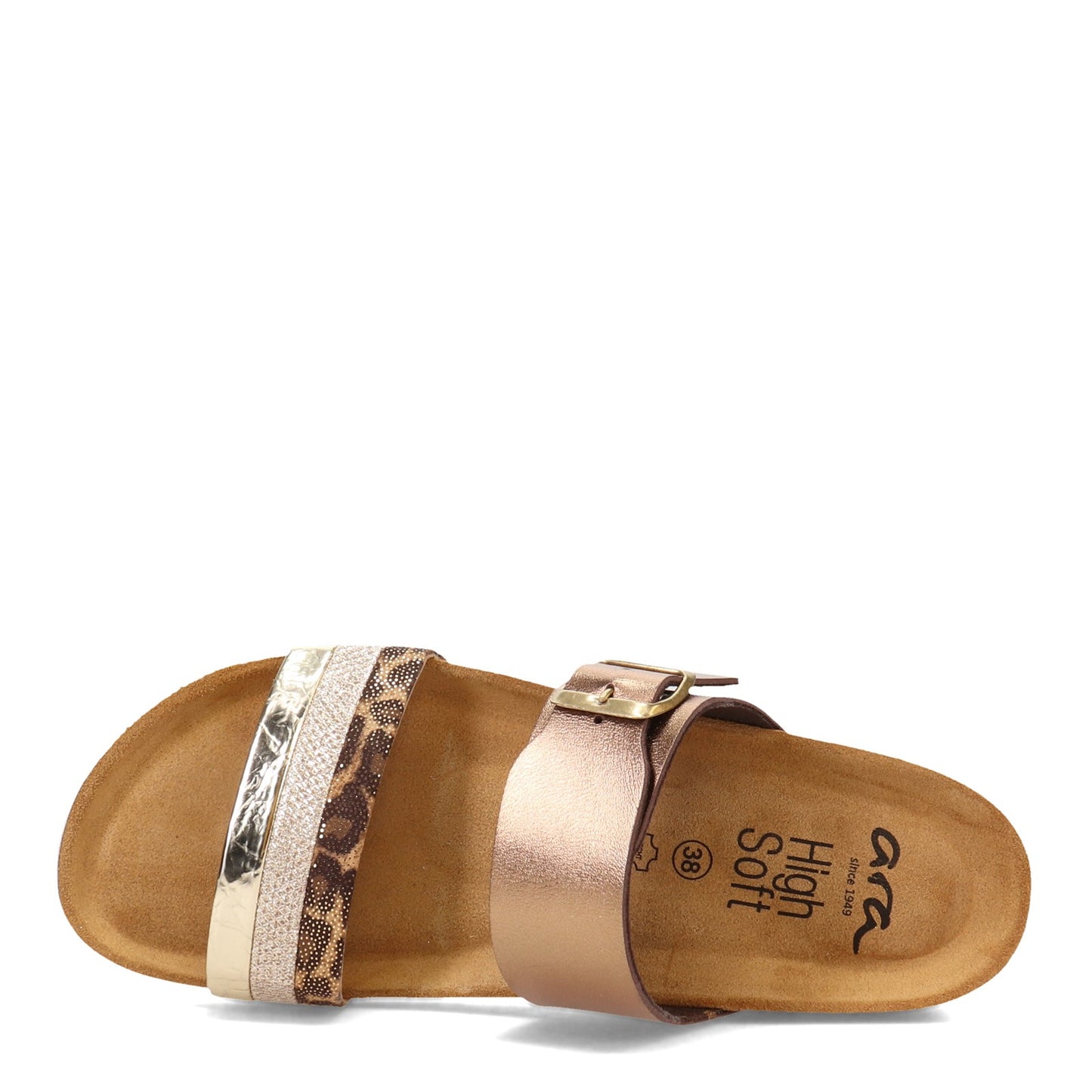 Peltz Shoes  Women's ara Bonnie Sandal GOLD 17280-06