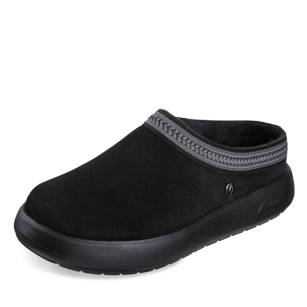 Skechers Women's Relaxed Fit: GO WALK Horizon - Lacey Slipper | Size 6.5 | Black/Gray | Leather/Textile/Metal | Arch Fit Skechers Women's Relaxed Fit: GO WALK Horizon - Lacey Slipper | Size 6.5 | Black/Gray | Leather/Textile/Metal | Arch Fit