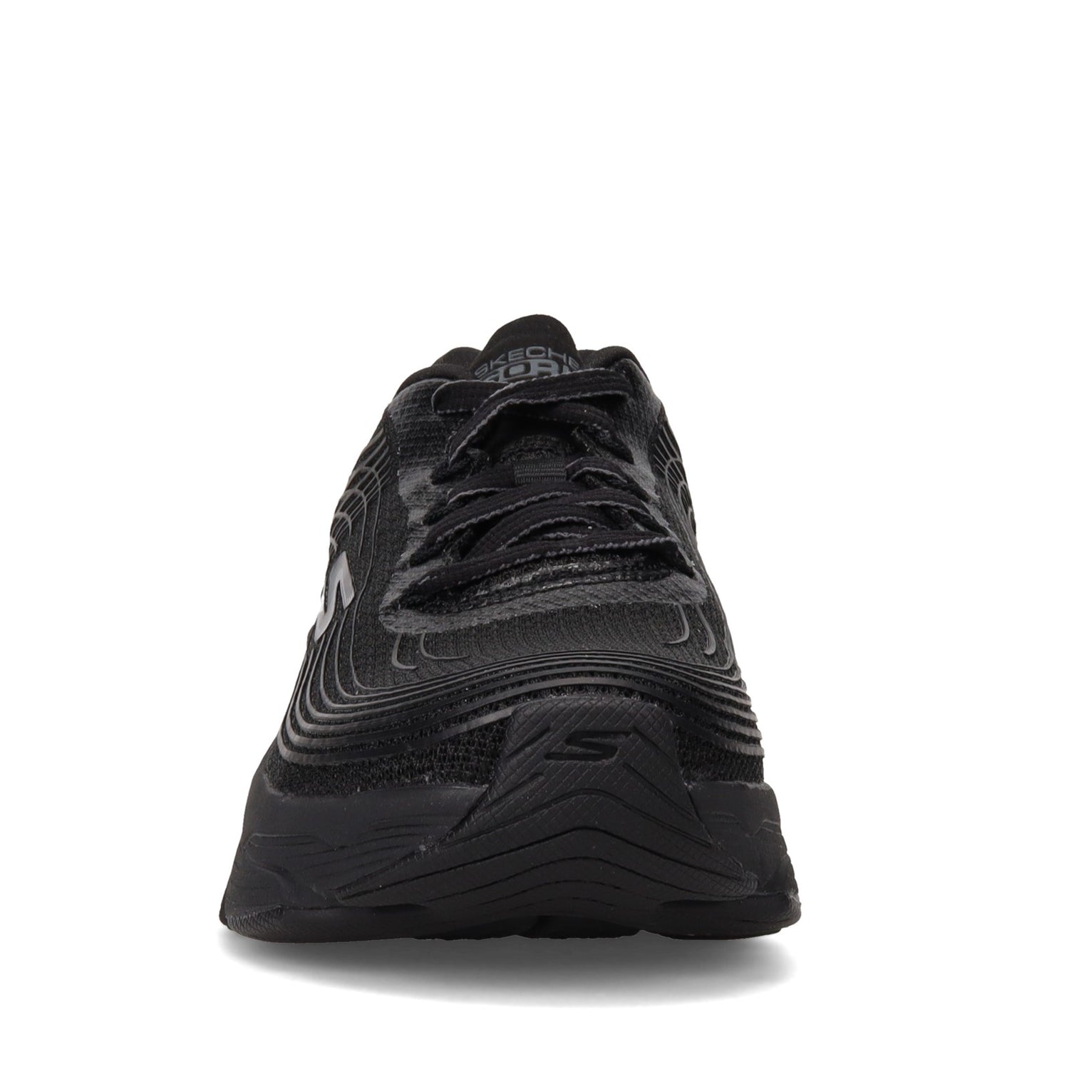 Peltz Shoes  Women's Skechers GOrun Max Cushioning Elite Sneaker BLACK 17693-BBK
