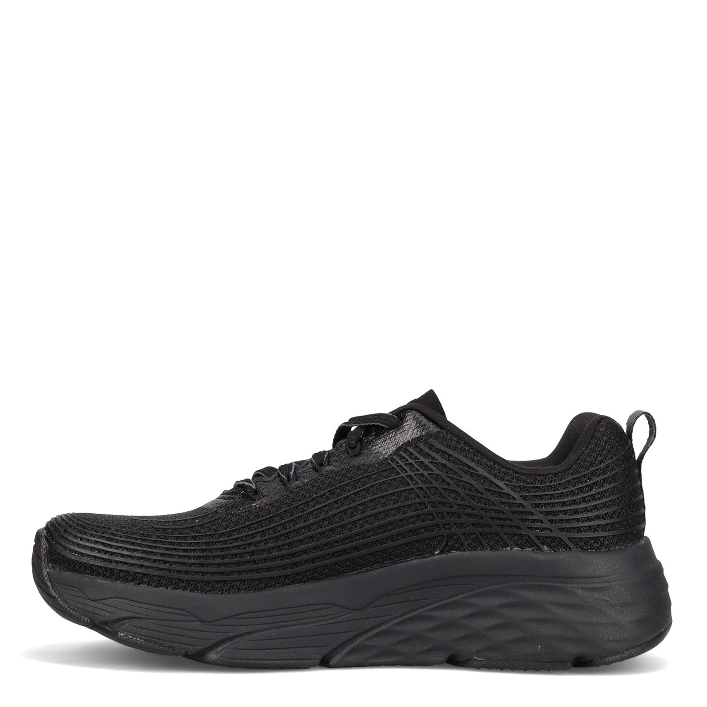 Peltz Shoes  Women's Skechers GOrun Max Cushioning Elite Sneaker BLACK 17693-BBK