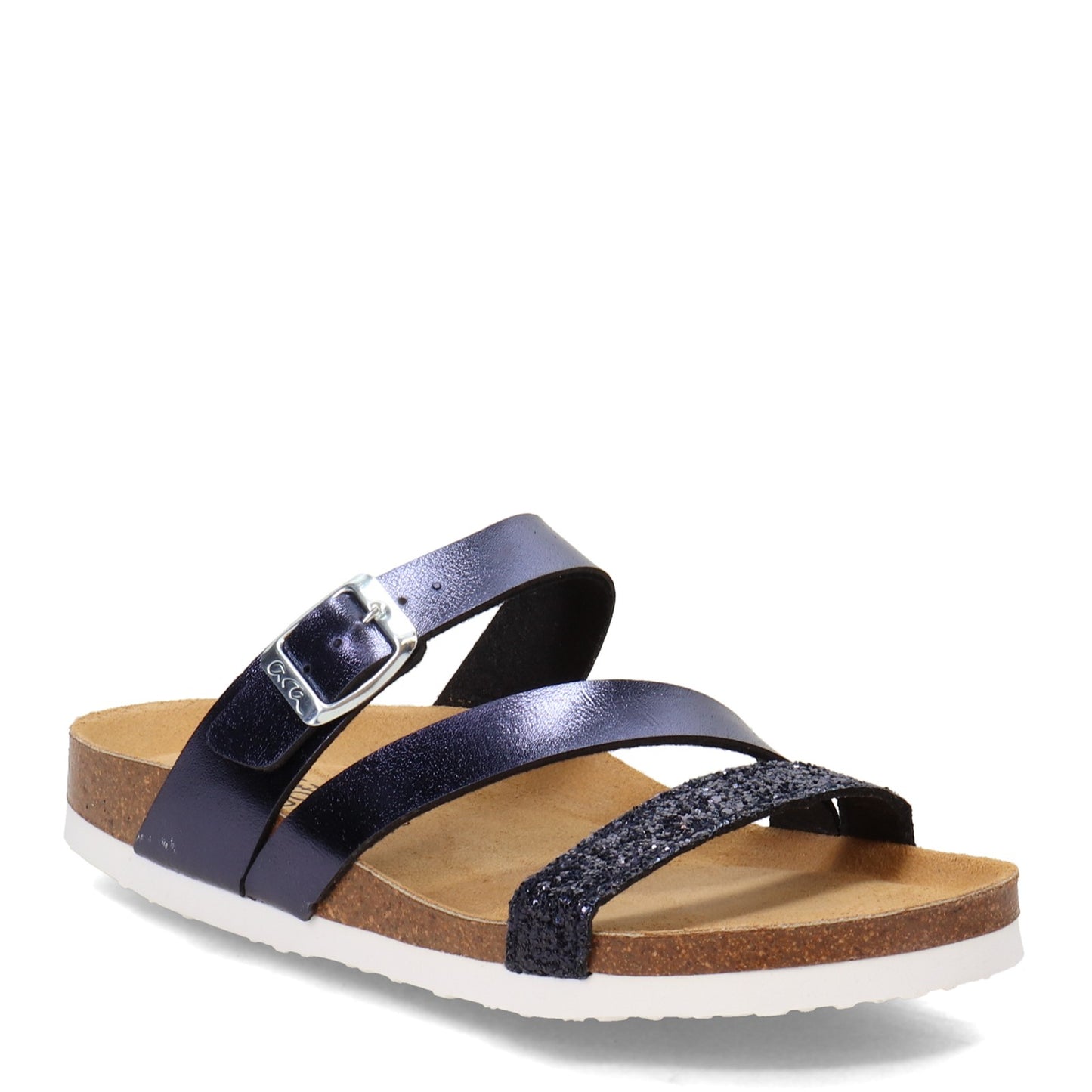 Peltz Shoes  Women's ara Felipa Sandal BLUE METALLIC 17703-02