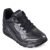 Peltz Shoes  Women's Skechers Street Uno - Dark Light Sneaker Gunmetal 177127-GUMT