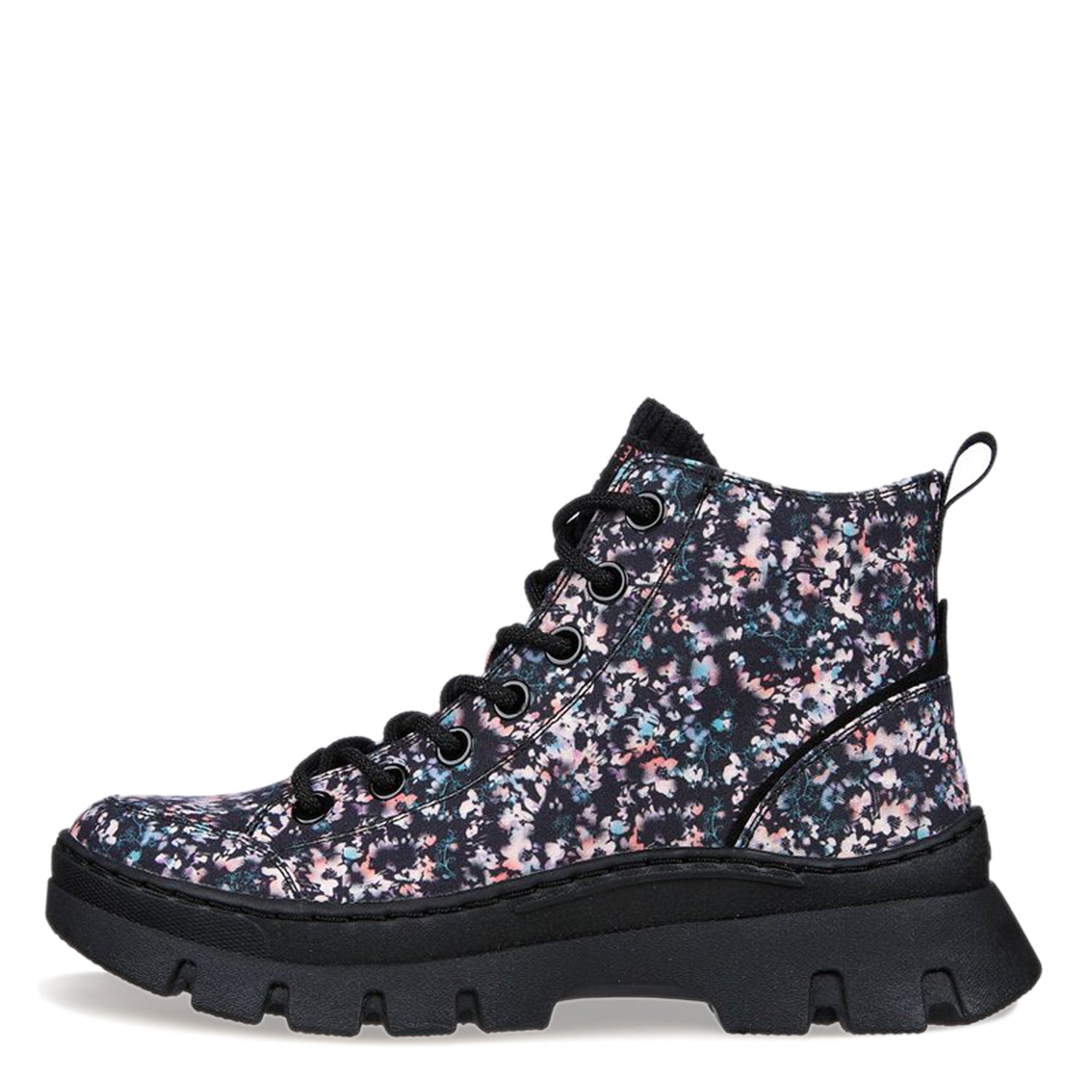 Peltz Shoes  Women's Skechers Roadies Surge - Lotsa Flowers Boot Black 177261-BKMT
