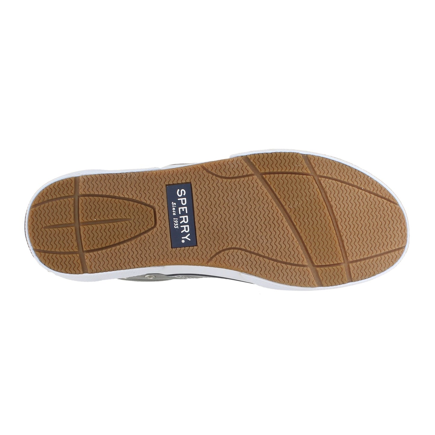 Peltz Shoes  Men's Sperry Halyard Sneaker GRAY 1772706