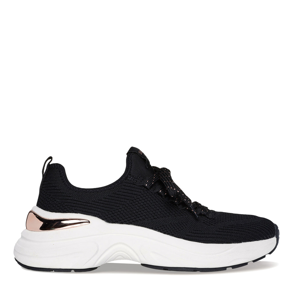 Women's Skechers Hazel - Pretty Knitty Sneaker BLACK 177570-BLK