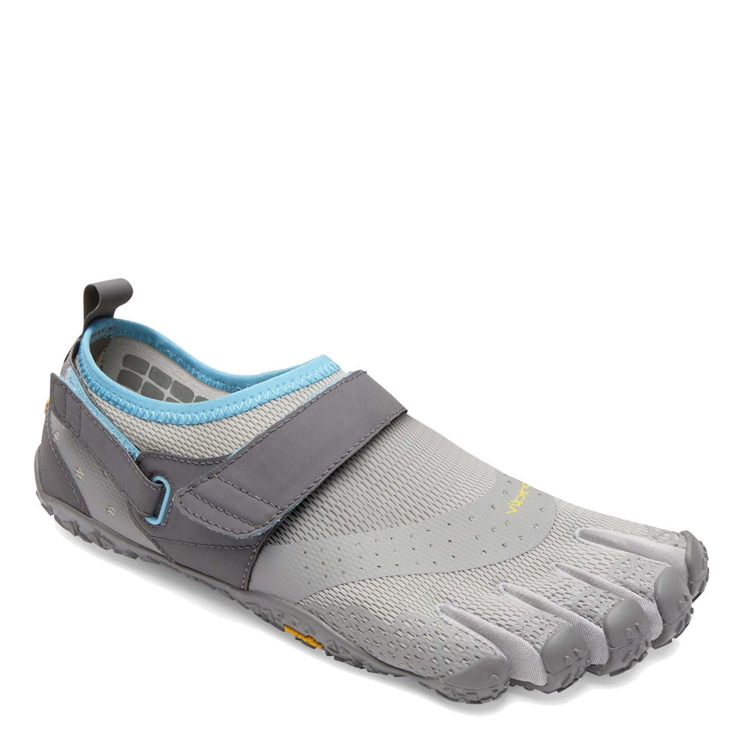 Peltz Shoes  Women's Vibram Five Fingers V-Aqua Water Shoe GREY BLUE 18W7303