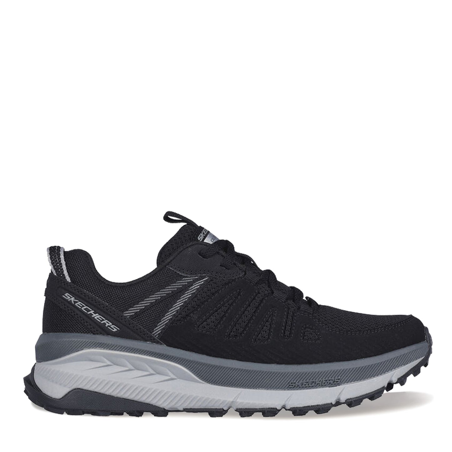 Peltz Shoes  Women's Skechers Switch Back – Cascades Hiking Sneaker BLACK MULTI 180162-BKCC
